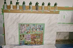 fake rock painting step
1