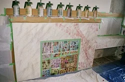 fake rock painting step
3