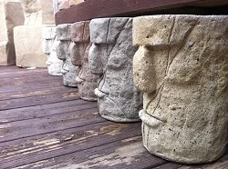 Easter Island head
planters