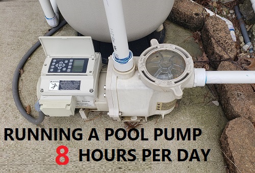 Running a pool pump 8 hours per day