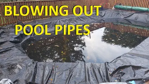 How to blow out pool lines