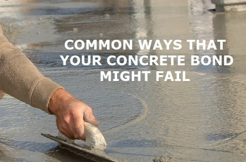 concrete bond failure
