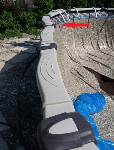 poor quality above ground pool installation