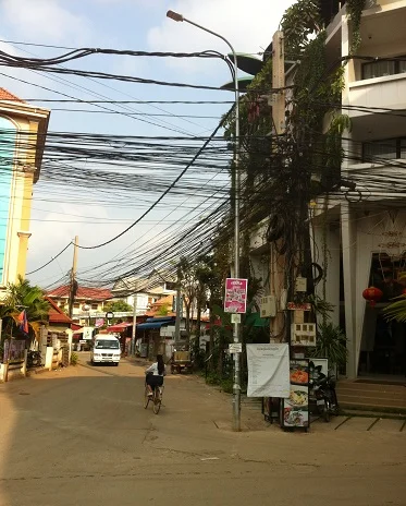 downtown Siem Reap Cambodia