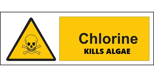 chlorine kills algae