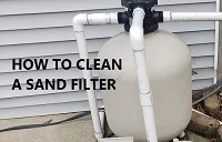 How to clean a pool sand filter
