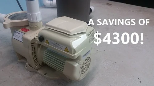 Variable speed pool pump savings