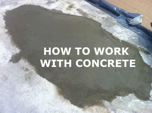 how to work with concrete