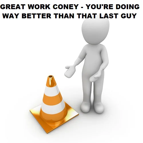 replace employee with a traffic cone