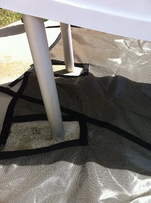 slide legs cutout for safety cover