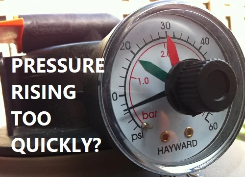 filter pressure rises every day