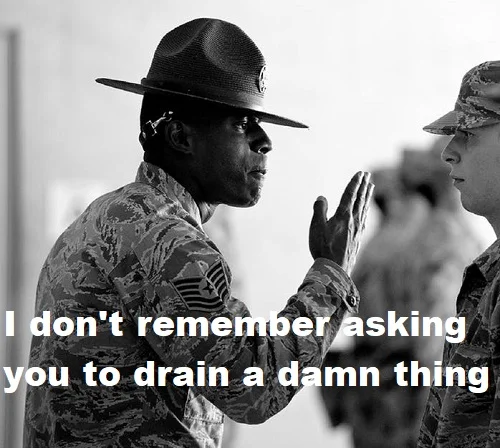 Do not drain the pool