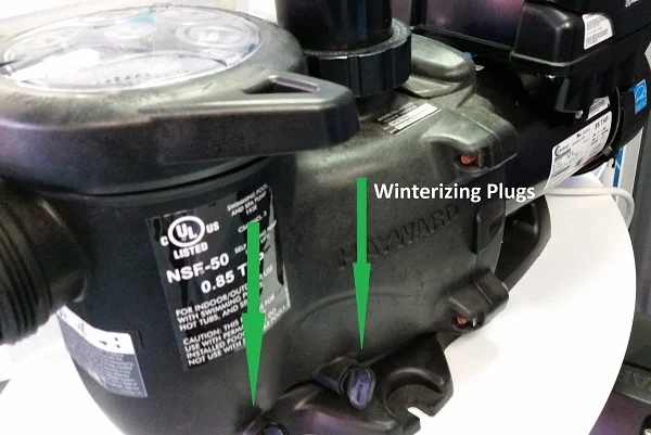 pool pump drain plugs