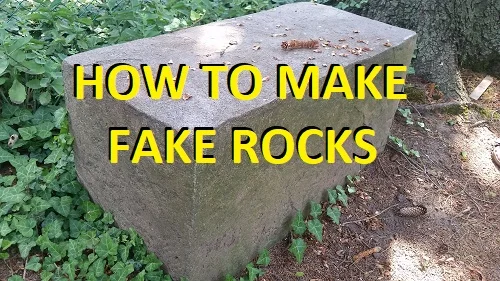 how to make fake rocks
