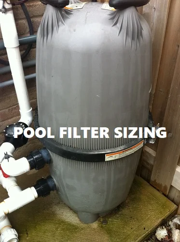 Pool filter sizing