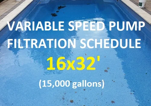 Filtration Schedule For A 16x32' Pool