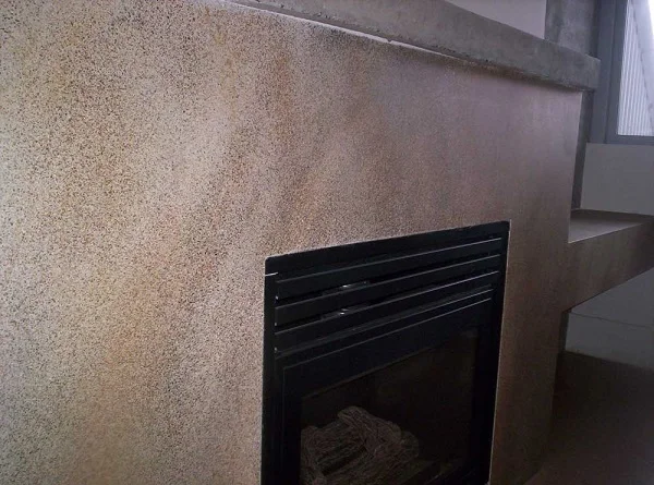 painted drywall fireplace