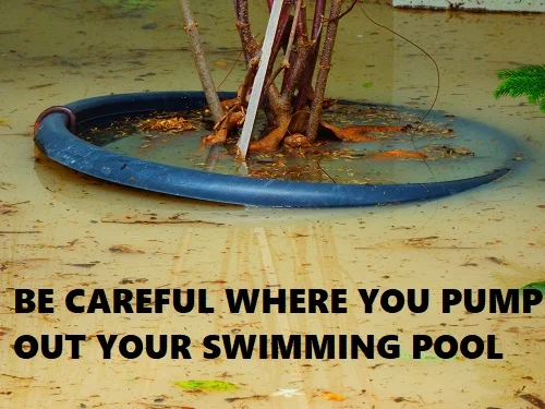 pumping out full swimming pool