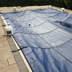 rectangle pool safety cover
installation progress pictures