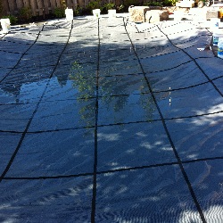 safety cover installation
with waterfall progress pics