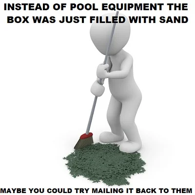 garbage pool pump ordered online