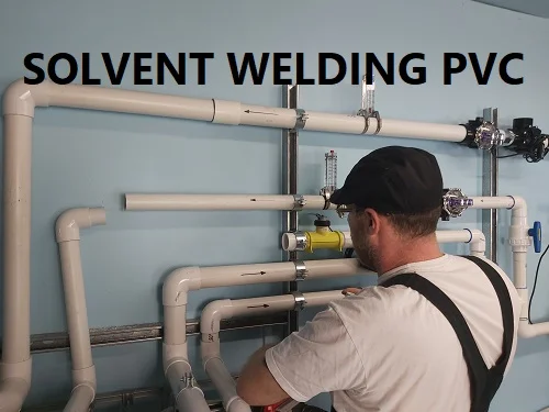 Solvent welding PVC pipe - glue connections for PVC