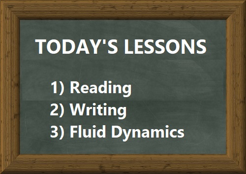 reading, writing and fluid dynamics