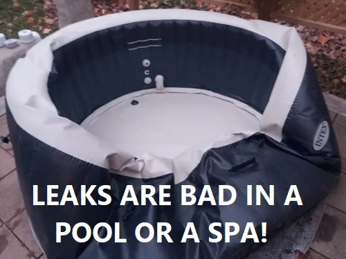 Leaks in pools or spas are bad