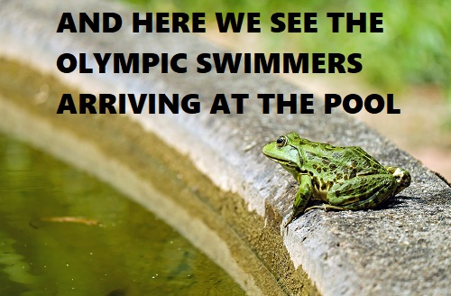 Giant green pool