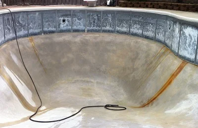 grout bottom vinyl pool