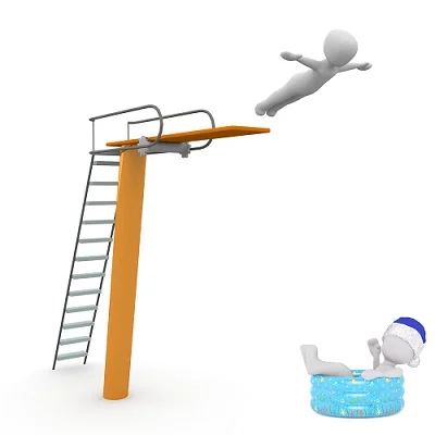 high dive swimming pool