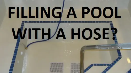 Filling a Swimming Pool With a Hose