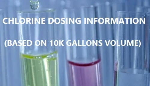 Adding chlorine to pool water