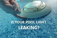 how to fix leaks in a pool light
