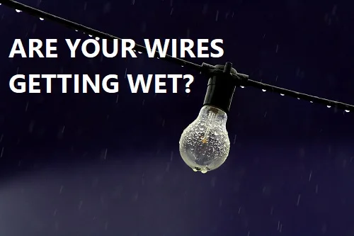 Should water get in your pool light conduit?