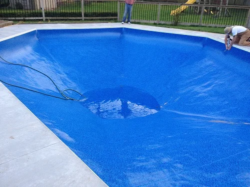 new inground liner installation