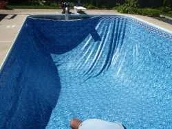 pool liner installation