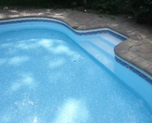low hung liner pool