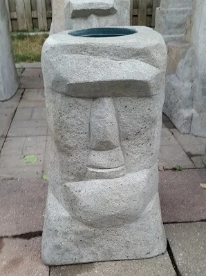Rocky McRockface Moai Statue