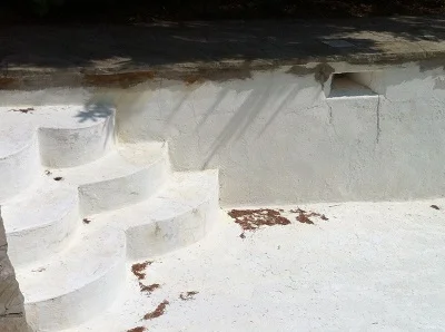 painted concrete pool