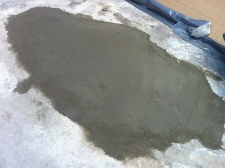 vinyl pool floor patch finished 