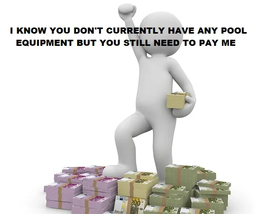 paying for pool equipment installation