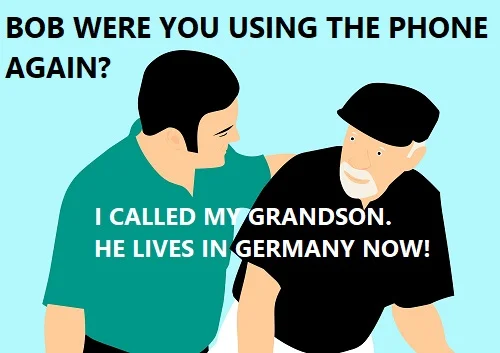 Bob were you using the phone again?