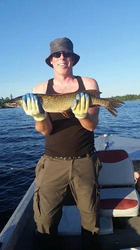 Swimming Pool Steve fishing
