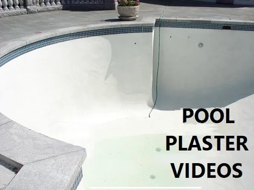 Plaster videos for concrete pools