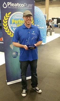 2018 Pleatco pool industry leadership award