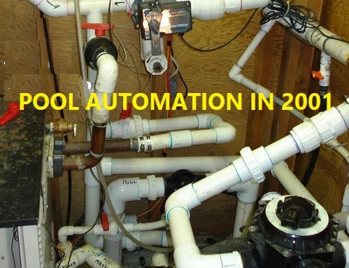 Messy swimming pool automation from 2001