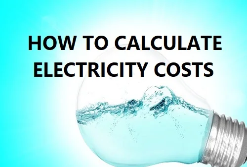 How to calculate electricity costs