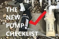 Checklist of items before buying a new pool pump