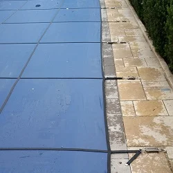 rectangle pool safety 

cover installation progress pictures